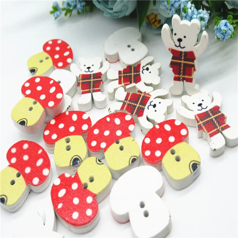20 шт. декоративные пуговицы в виде медведя 30 мм | Дом и сад