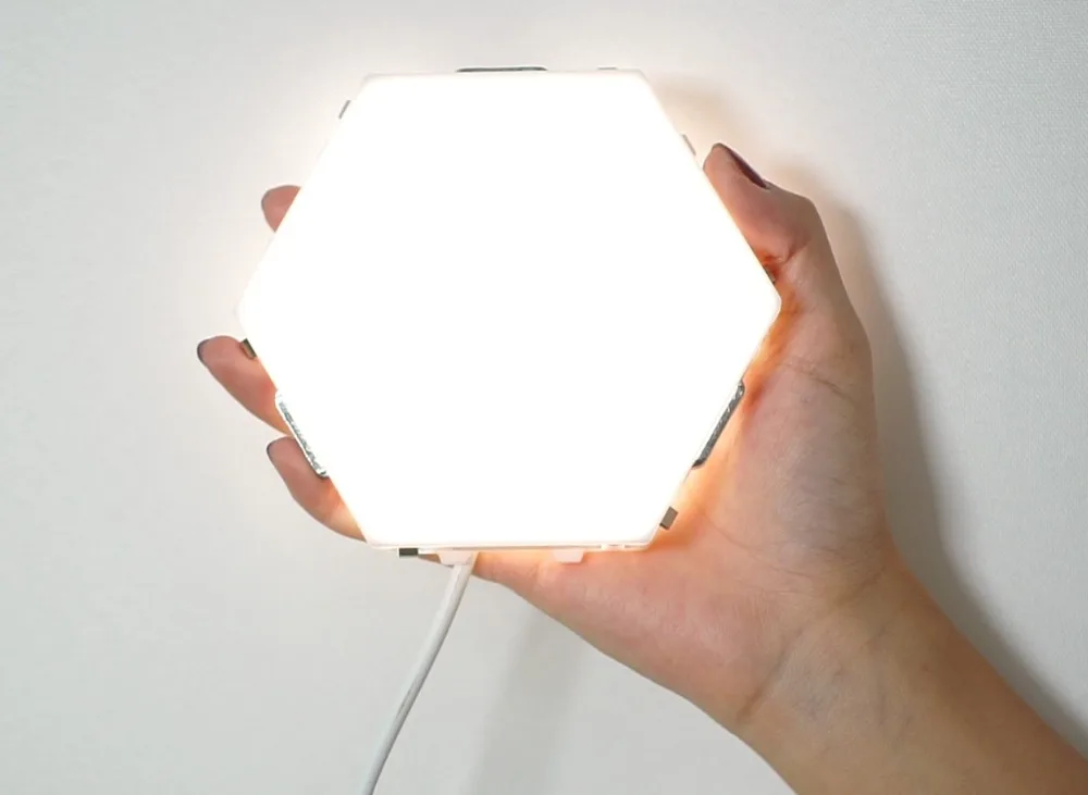 DIY Quantum Lamp LED Hexagonal Lamp Touch Sensitive Modular Night light Magnetic Hexagons Creative Decoration Wall Lamp