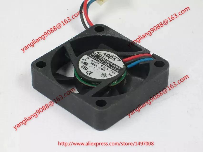 Серверный вентилятор ADDA AD0405HB G76 DC 5V 0.19A 3 провода 40x40x10 мм|server fan|fan 40x40x10mm40x40x10mm fan 5v |