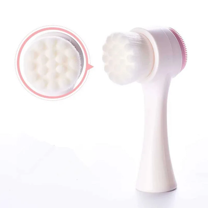 1 шт. силиконовая Двухсторонняя щетка для чистки лица|Аппликатор теней век| |