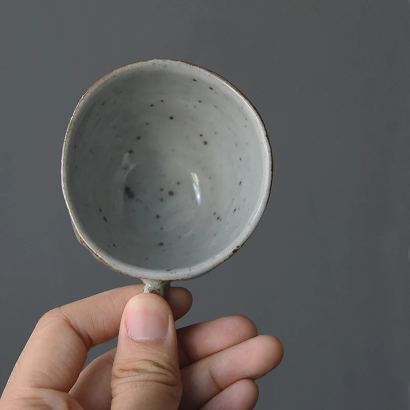 100 мл винтажная Керамическая Мини чашка для кофе ручной работы с блюдцем