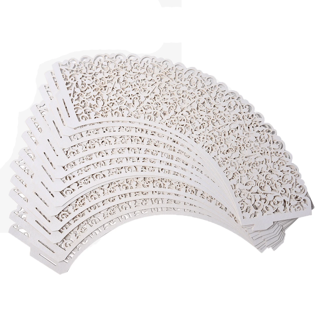 12 шт. пустая бумажная обертка для кексов с рисунком облаков белая 8*5*5 см.|cupcake