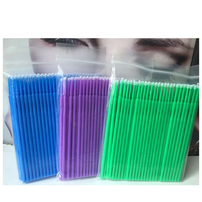 100 шт. пластиковая одноразовая щеточка для ресниц Кисть тушь палочка аппликатор