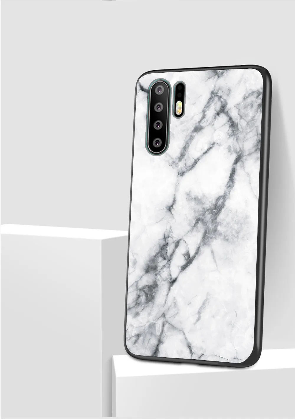 Мягкий силиконовый чехол из закаленного стекла с мраморным краем для huawei P9 Plus P10 Lite P20 Pro P30 Nova 3 3i 3e 4 mate 9 10 20 Lite P Smart