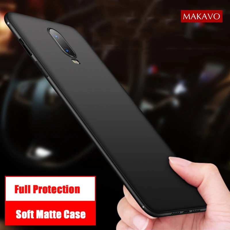 MAKAVO для OnePlus 6T чехол 360 Защита Мягкая Матовая силиконовая задняя крышка 6 One Plus
