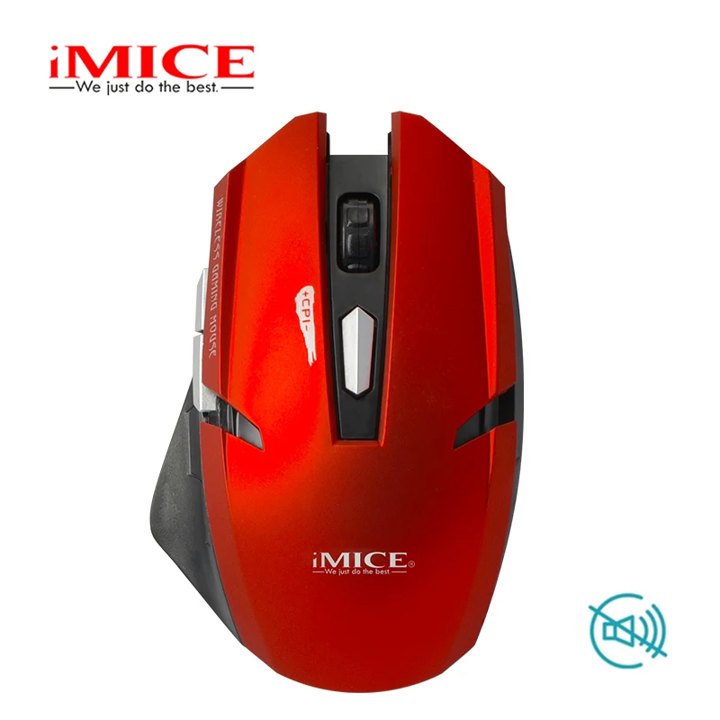 Imice 1600 dpi USB оптическая беспроводная мышь компьютерная Тихая Бесшумная 2 4G