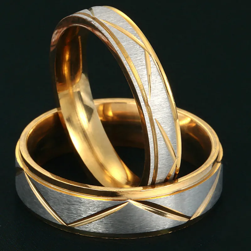 Кольца из титановой нержавеющей стали Eleple простые геометрические кольца для