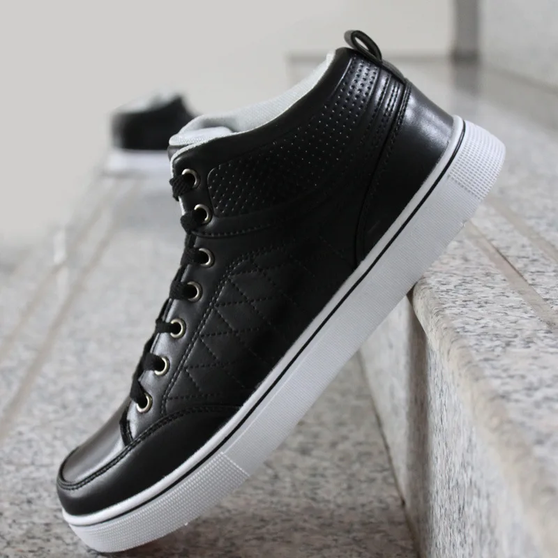 Мужская обувь 2017 повседневная с высоким верхом для скейта Модные ботильоны