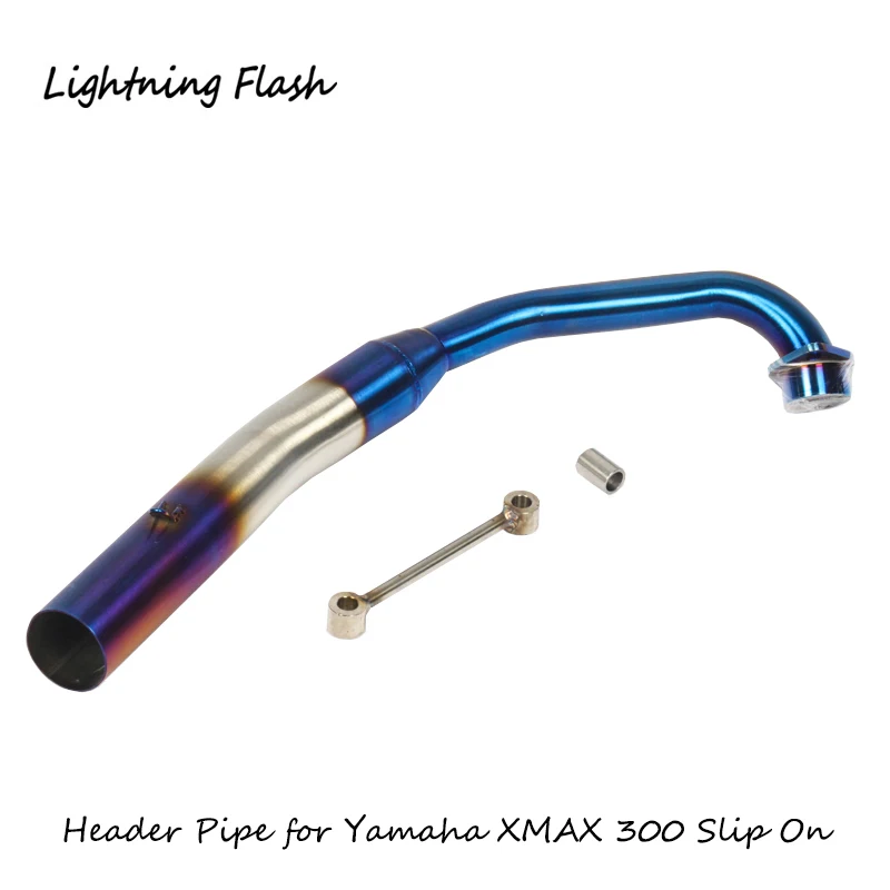 Для Yamaha slip on NMAX 125 155 SMAX 155 XMAX 300 TMAX 500 530 выхлопная труба мотоцикла из нержавеющей стали коллекторная труба 50,8 мм
