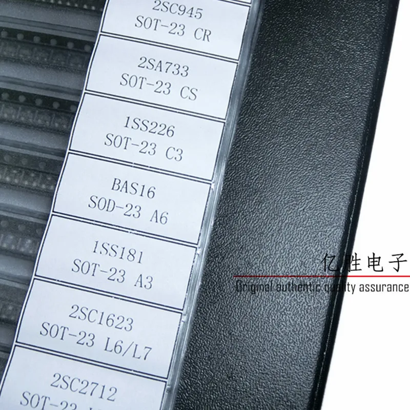 60 видов SMD обычно используется SMD транзисторный набор Ассорти книга образцов S9012 S9018 S8050 BAV99 SOT23
