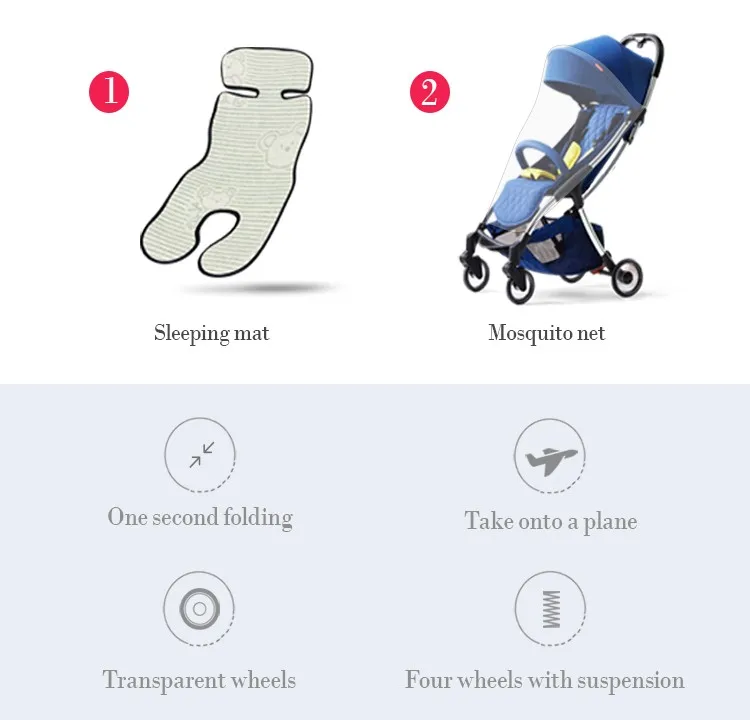 7.8 Kidstravel Baby Stroller Ultra-lightweight Folding Bebek Arabasi Poussette Baby Car Portable On The Airplane