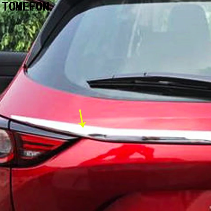 TOMEFON аксессуары ABS хромированная Задняя Крышка багажника Накладка рамка Stiker Авто