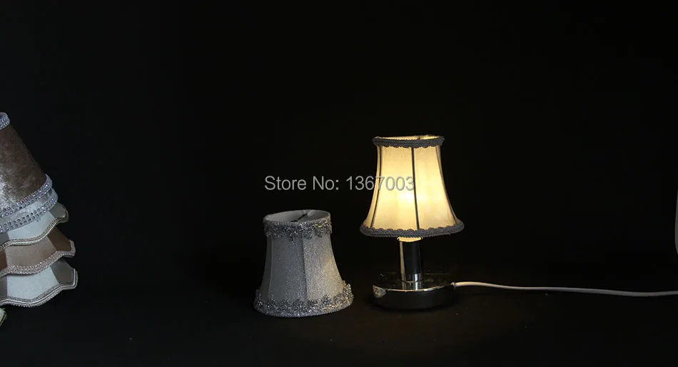 12 см модный серый серебристый цвет люстра кружевная лампа оттенки маленькие