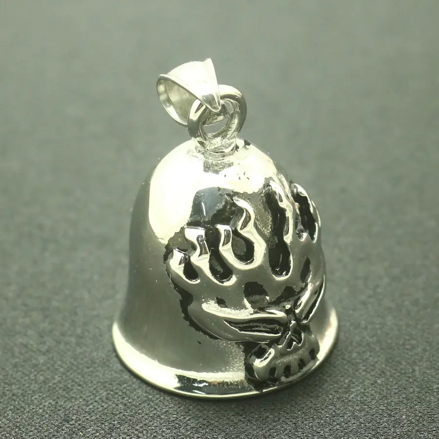 Новейшая Мужская крутая подвеска Скелет из нержавеющей стали 316L для езды на