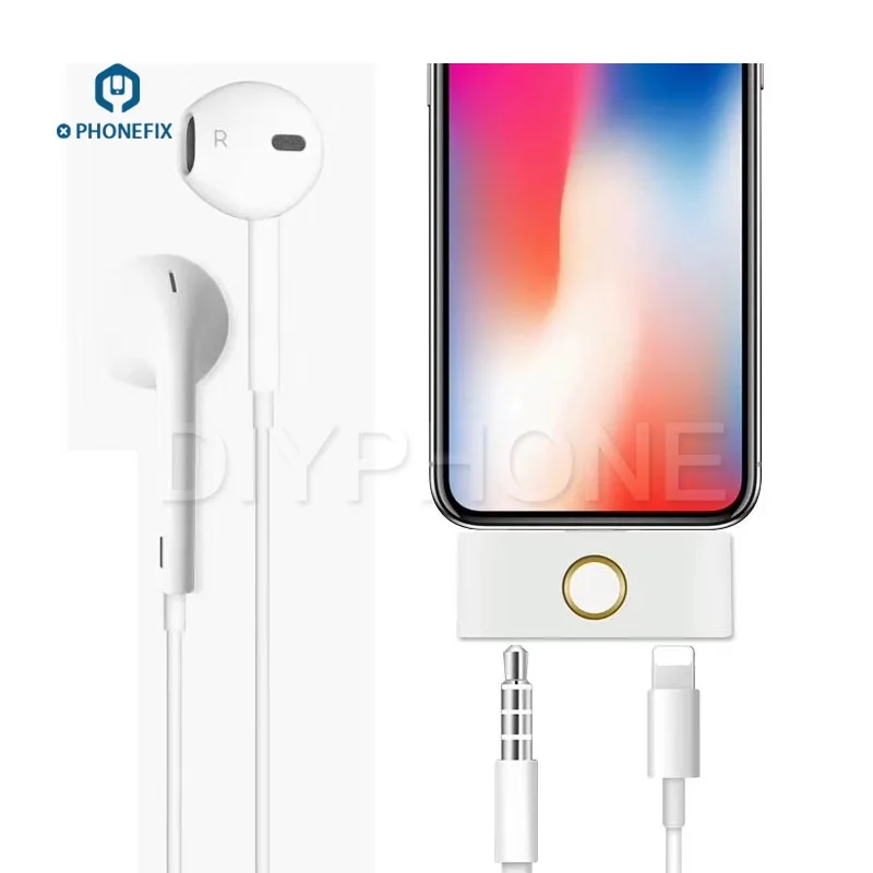 Внешняя кнопка домой PHONEFIX аудиоразъем преобразователь для наушников
