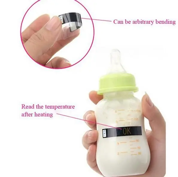 Milk bottle test strip thermometer paper label temperature measurement card temperature thermometer safety baby thermometer