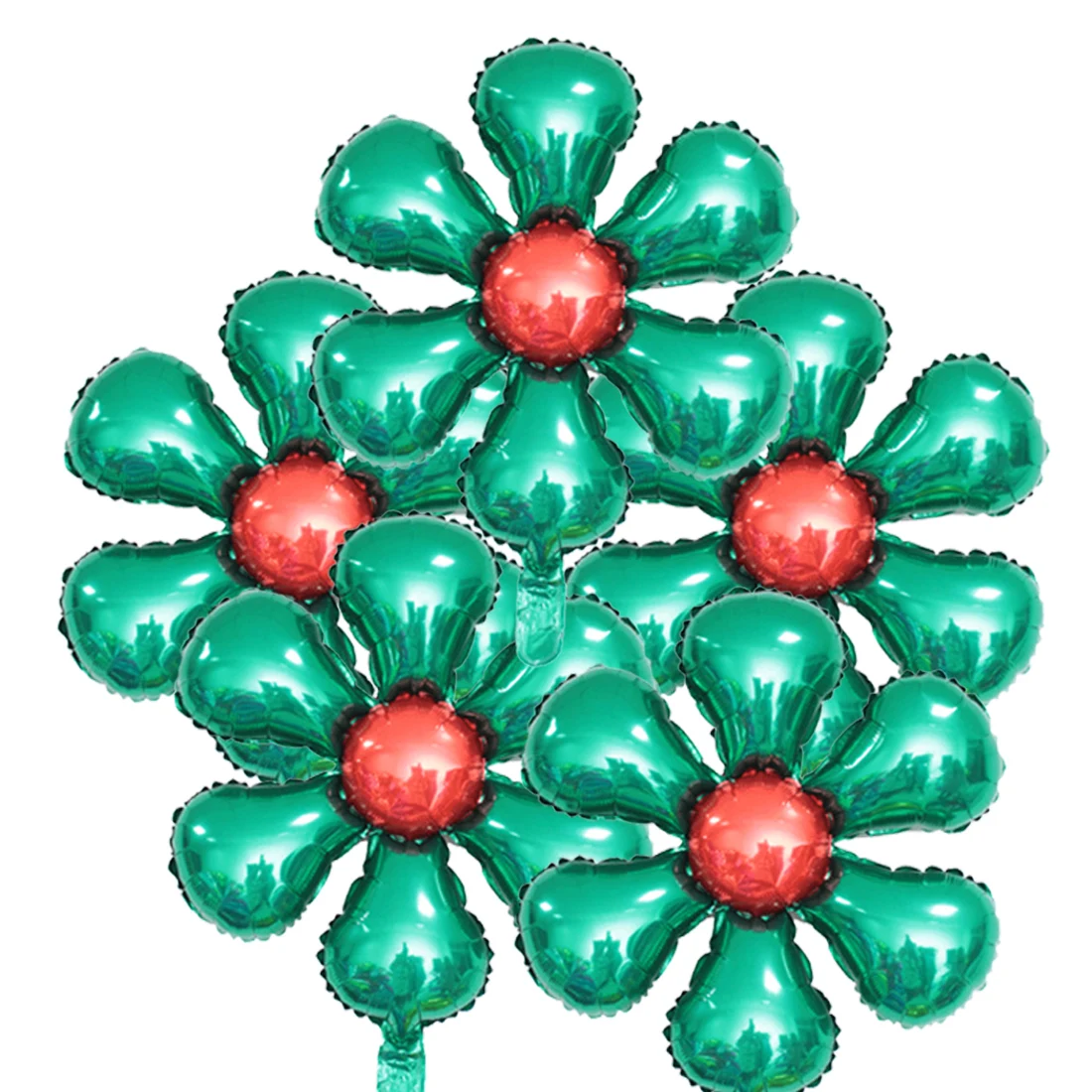 Цветы шары из алюминиевой фольги счастливые Свадебные украшения для дня