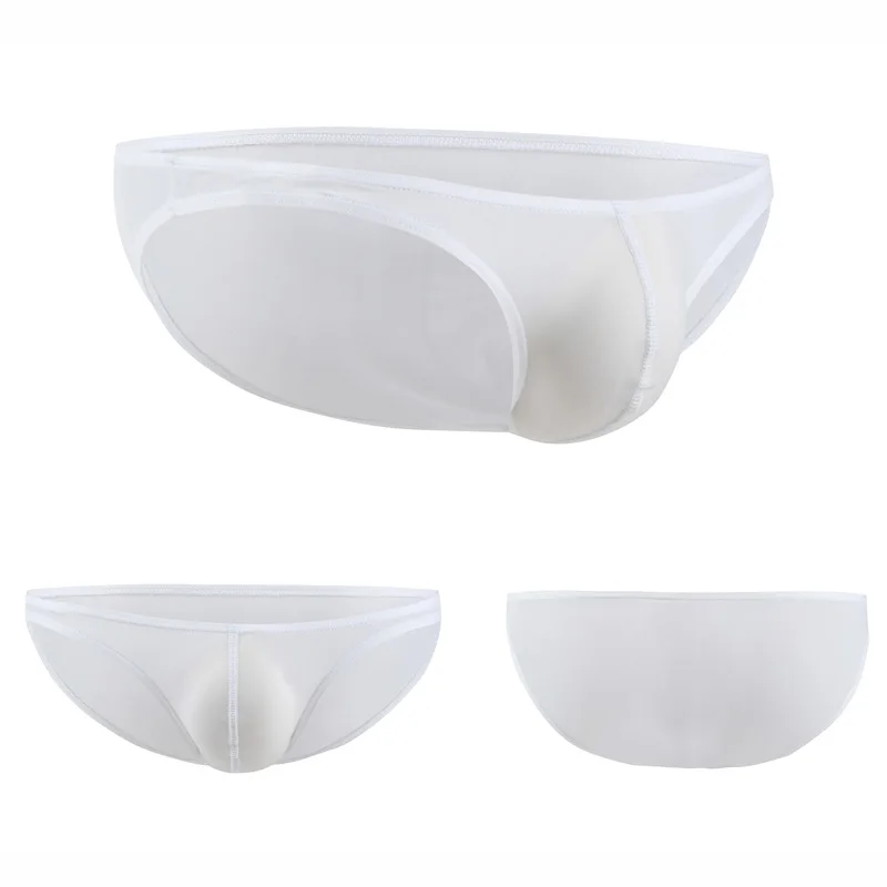 Трусы мужские с U образным выпуклым мешочком пикантные прозрачные мини трусы