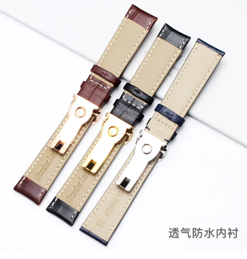 Оснащен patek philpe, кожаный мужской pp Складной бант, крокодиловый кожаный ремешок 19mm20mm21mm22mm