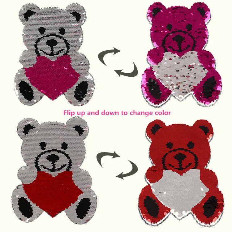 Модная нашивка с блестками изменением цвета для одежды аппликация аксессуары