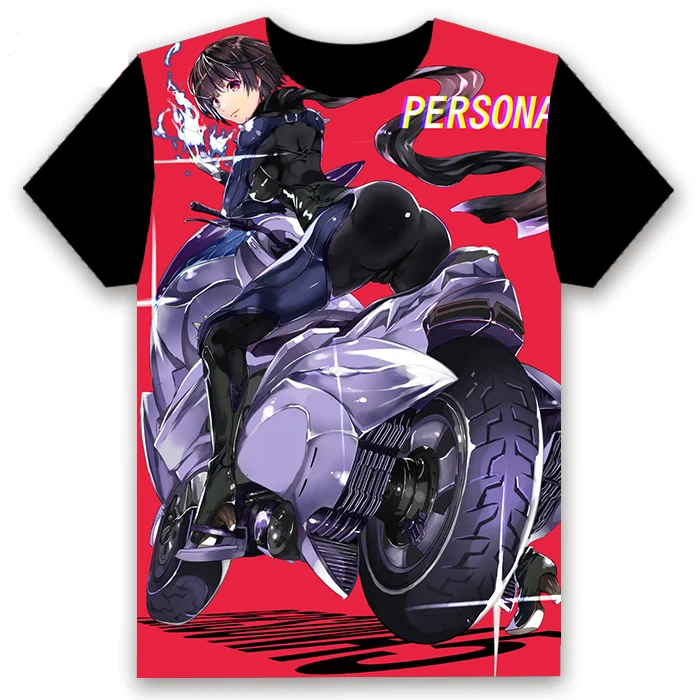 Модная мужская футболка аниме Persona 5 P5 Ren Amamiya Morgana косплей короткий рукав унисекс