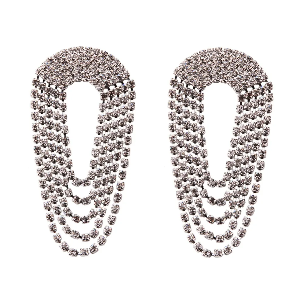 Vedawas Boho Нарядные серьги с кисточками для женщин Oorbellen Висячие каплевидный кристалл ювелирные изделия Pendientes xg2172