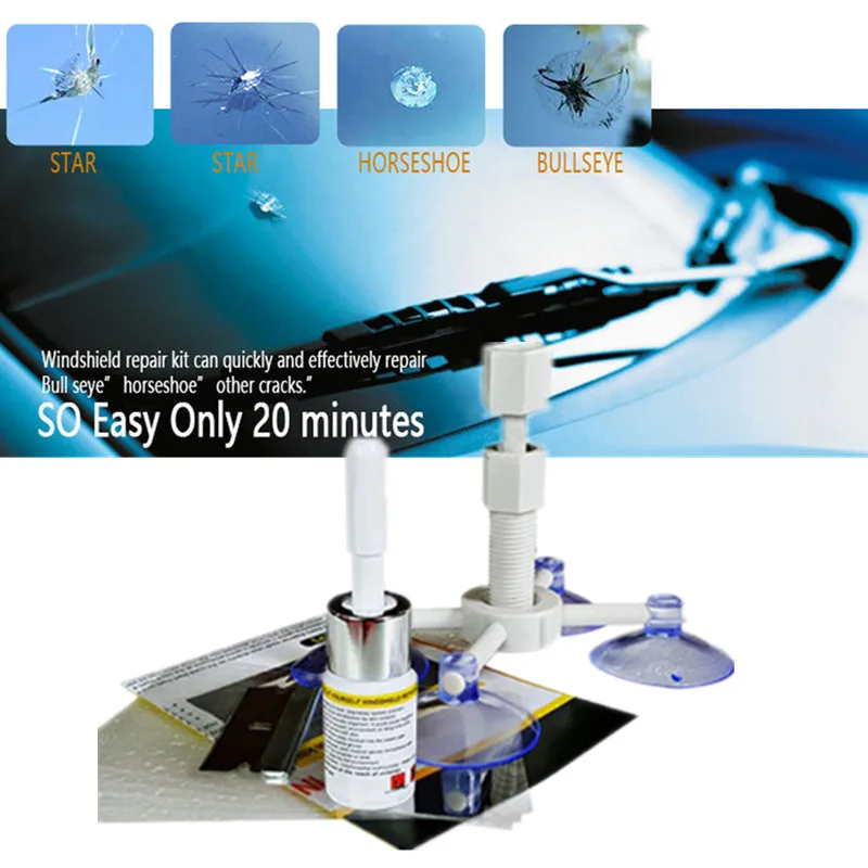 Sikeo DIY Инструменты для ремонта автомобильных окон набор стекол царапин трещин