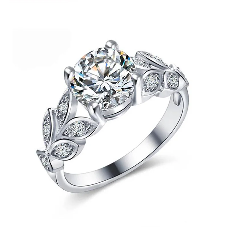 The meadow Silverwill стерлингового серебра 925 Серебряное обручальное кольцо из розового золота цвет 1,5 ct муассанит женские обручальные кольца для женщин, 2 шт., комплект ювелирных изделий - Цвет основного камня: The meadow
