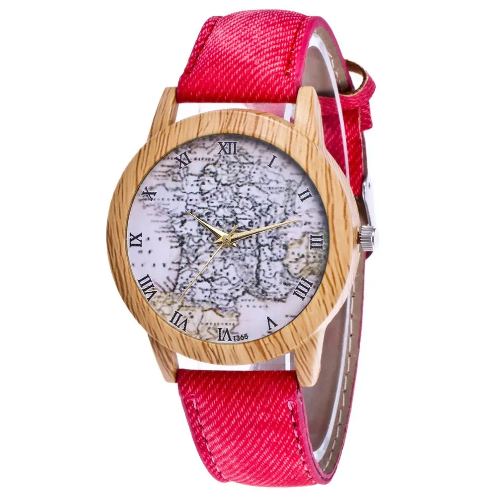 Новый модный дизайн кожаный ремешок аналог кварцевый сплав наручные часы