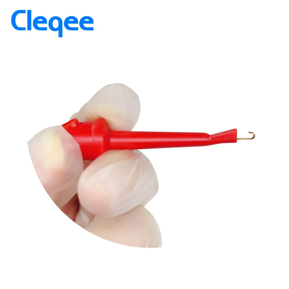 Cleqee P5002 10 шт. мультиметр хорошее качество тест крюк зажим провода комплект