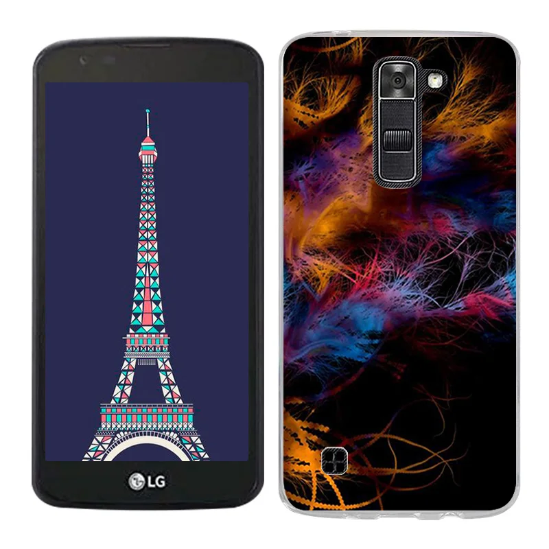 Shell For LG Tribute 5 / K7 Back Case Cover Scape Painted Cell Phone Cases for K330 Coque Transparent Funda | Мобильные телефоны и