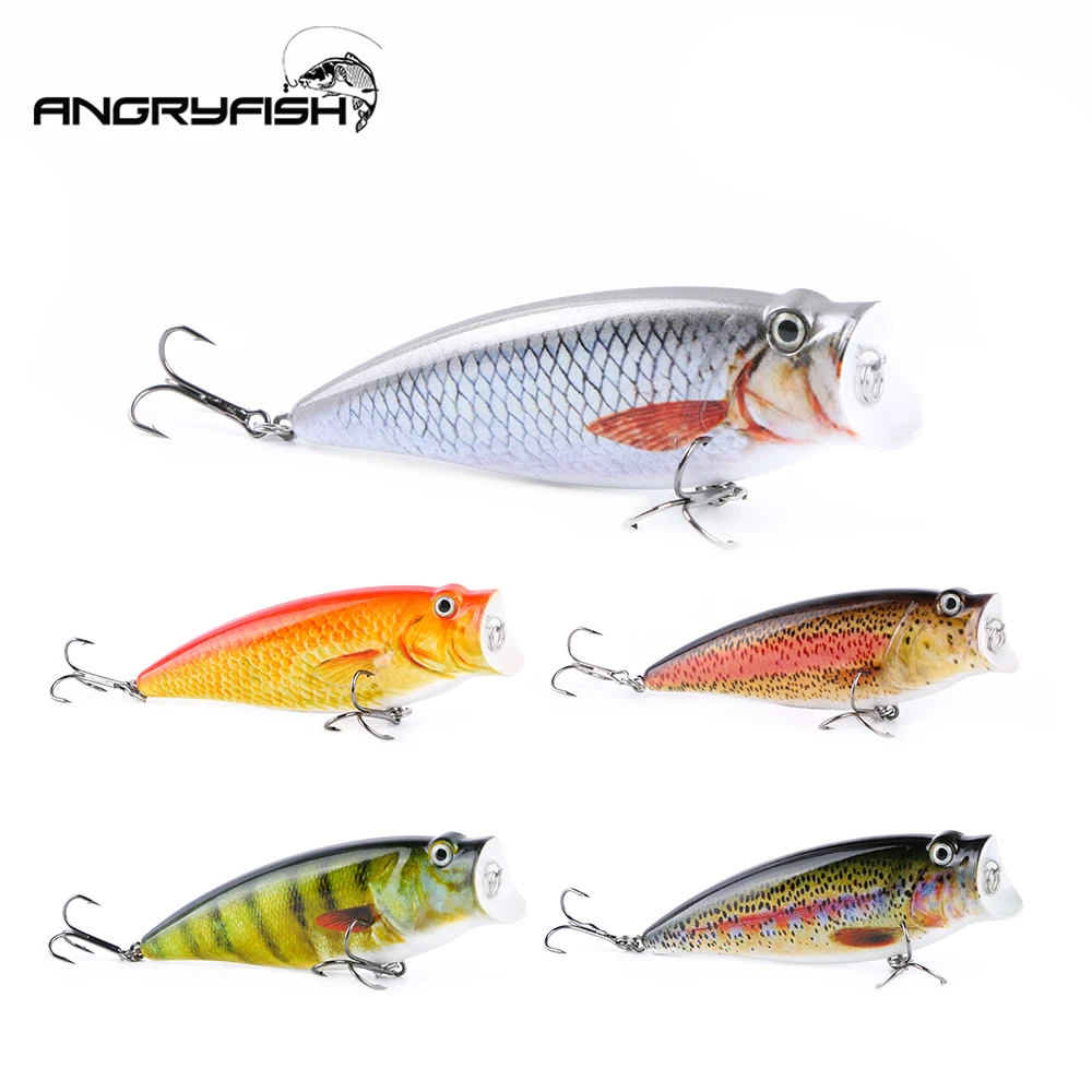Angryfish Лидер продаж 1 шт. прикормы 95 мм 18,5 г реалистичные искусственные приманки комплект 5 цветов крючки HF-005