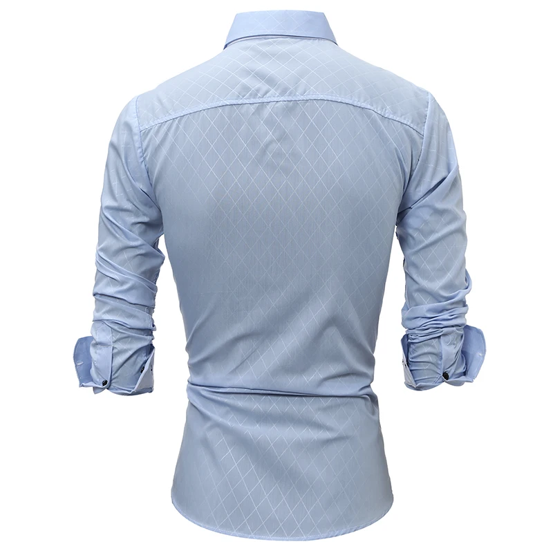 Camisa Masculina тонкая модная мужская рубашка новинка 2018 брендовая Повседневная