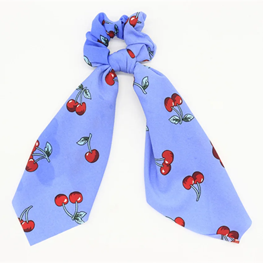 Рубашка в горошек с цветочным принтом и бантом из ленты для волос Scrunchies Женская