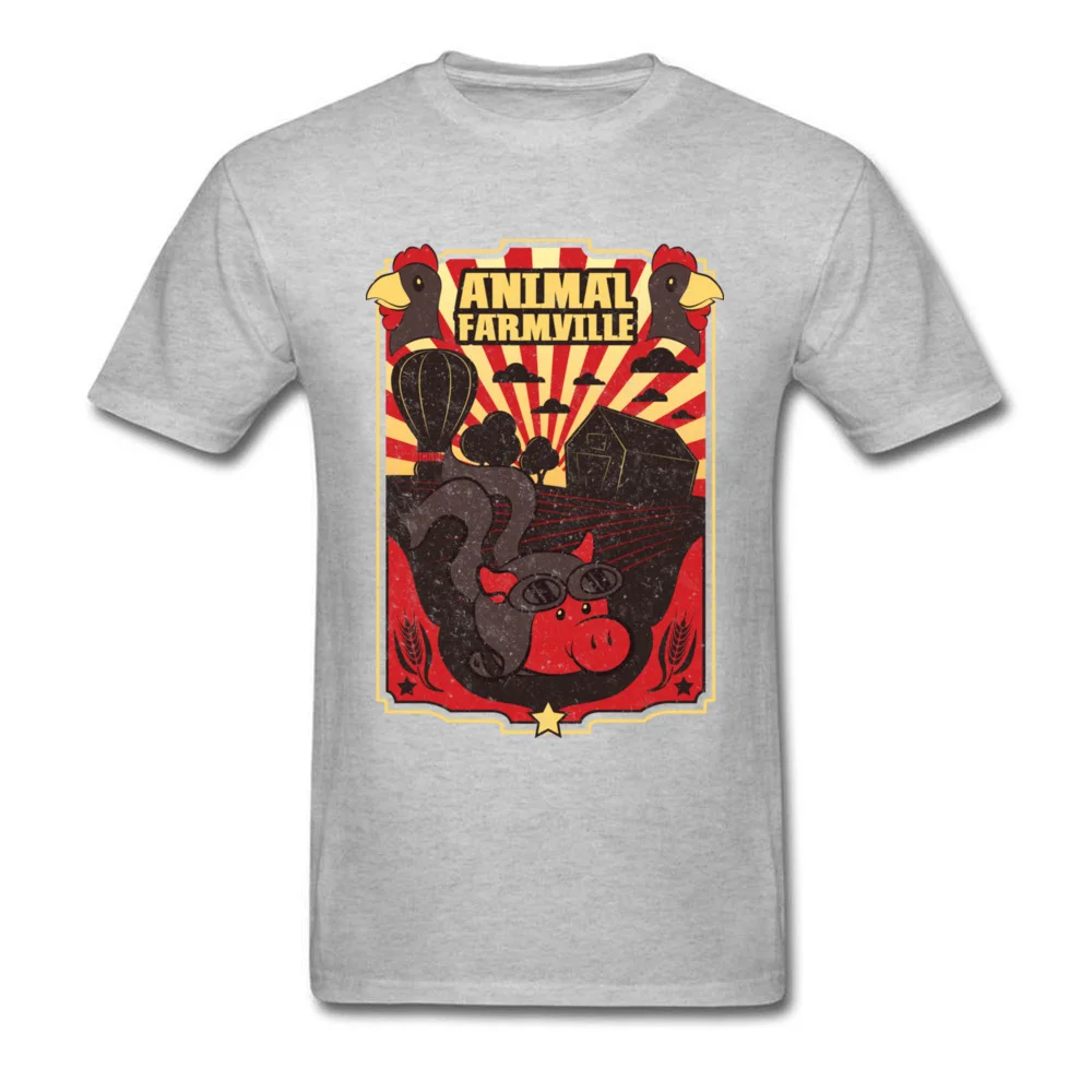 Забавная Мужская футболка с изображением животных петуха мультяшной свинки