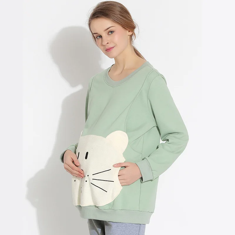Пижама для беременных и кормящих матерей с принтом|maternity sleepwear|pregnancy pajamasbreastfeeding