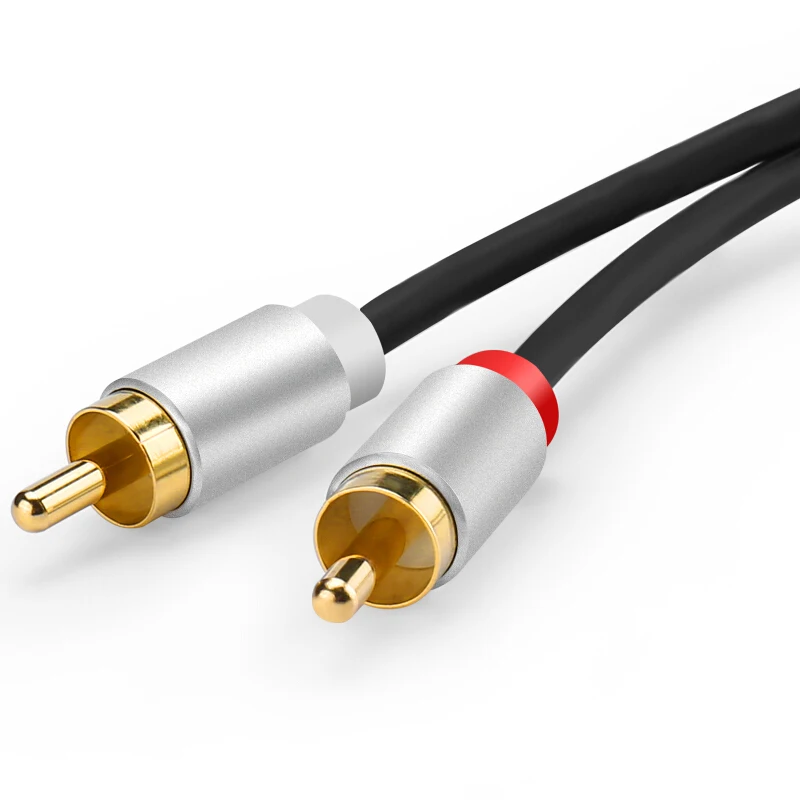 Pihen RCA кабель между мужчинами Двойной красный и белый аудио адаптер левый правый