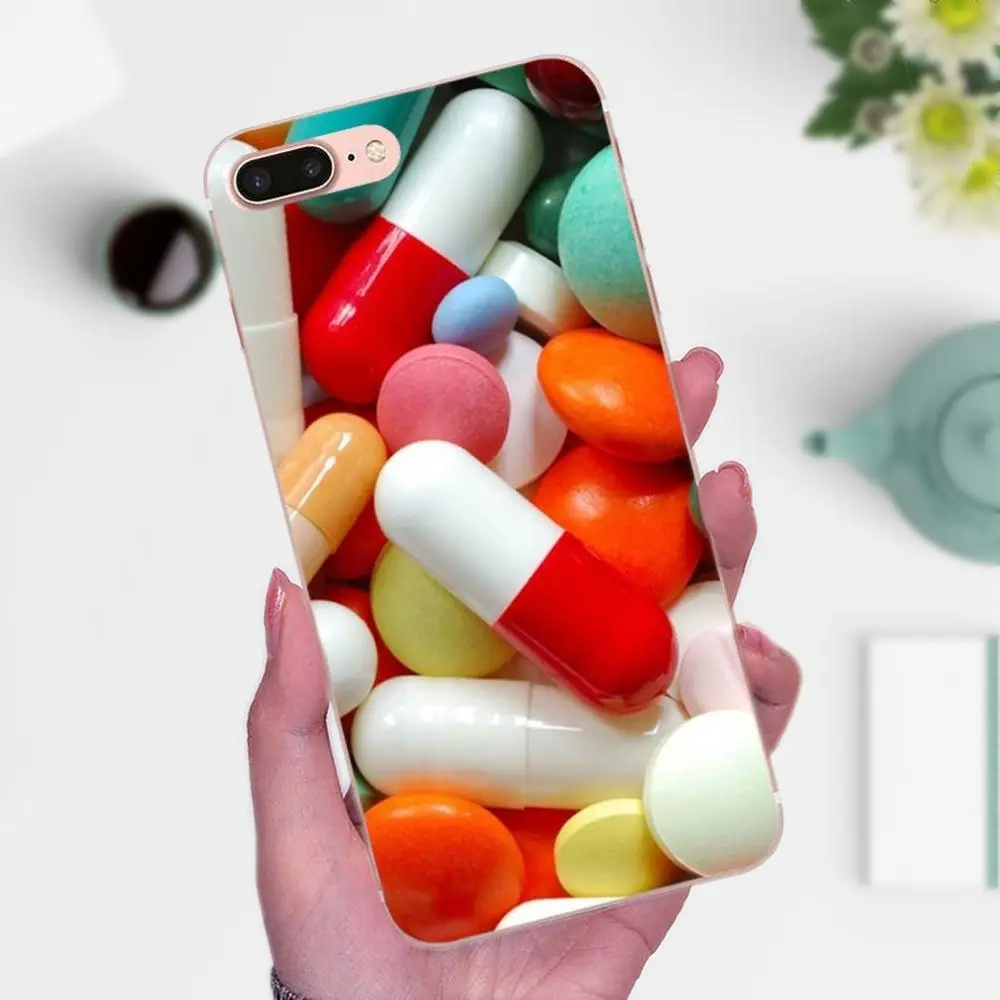 ТПУ чехлы медицинские таблетки для Xiaomi Mi3 Mi4 Mi4C Mi4i Mi5 Mi 5S 5X 6 6X 8 SE A1 Max Mix 2 Note 3 4 |