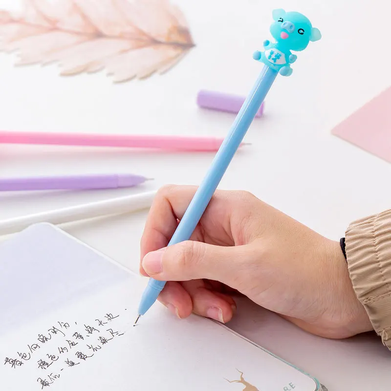 24 шт. креативная и счастливая свинка нейтральная черная 0 5 мм Милая стационарная