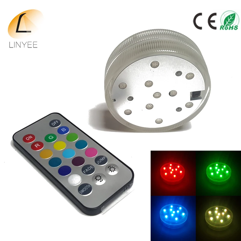 RGB подводная погружная светодиодная лампа дистанционное управление светом