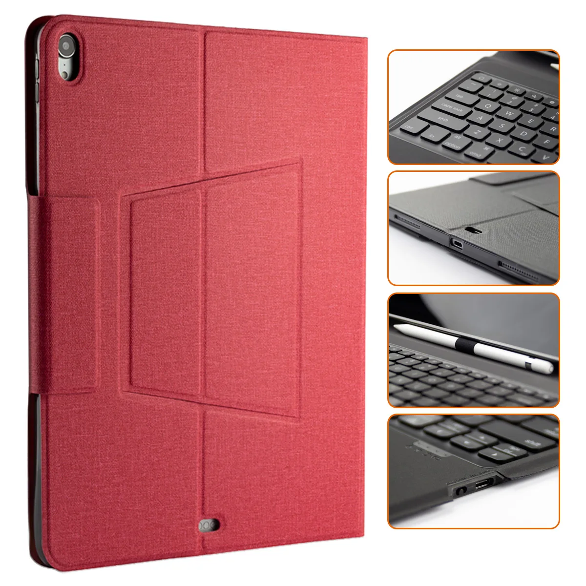 Кожаный чехол для клавиатуры iPad Pro 12,9, 7 цветов, чехол для клавиатуры с подсветкой США, для iPad Pro 12,9 дюйма, подставка, держатель для ручки