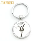 Брелок для ключей TAFREE с изображением танцовщицы Майкла танца, модный брелок для ключей в автомобиле с суперзвездой и лунной дорожкой для мужчин и женщин, ювелирные изделия CT08
