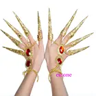 Женский танец живота, 1 шт., индийский тайский палец, золотые украшения