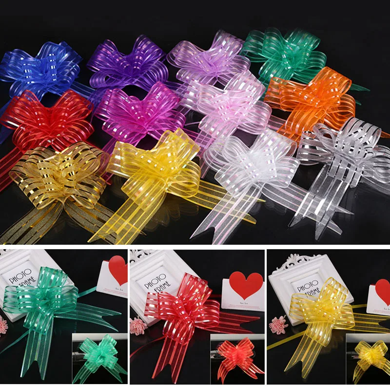 10 шт./лот ручная вытягивающая дверь автомобиля цветочное украшение бант гирлянда