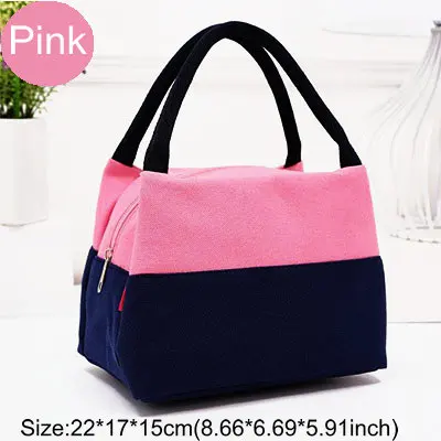 Pink Сумки-холодильники, изолированные для путешествий, брезентовые многофункциональные сумки для пикника для девочек, женские многоразовые сумки-холодильники для ланча, Термосумка, сумочка для продуктов - Цвет: Pink