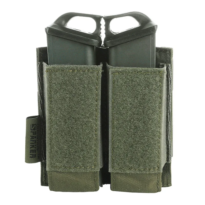 Отличный Элитный бизань тактический пистолет Molle журнал сумки военный Glock двойной зажим сумка для пейнтбола игры маленькая сумка - Цвет: RGN
