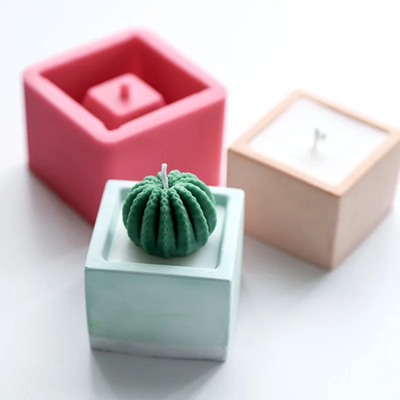 Квадратная форма цветочный горшок бетонная силиконовая сделай сам гипсовая