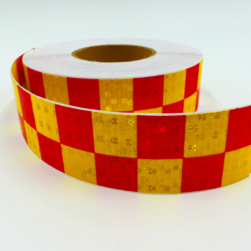 5 см х м акриловая клейкая блестящая Светоотражающая сигнальная лента/квадратная