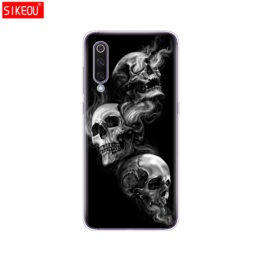 12056 case for xiaomi mi 9 case cover Cartoon Silicone Soft TPU Cover For xiaomi Mi9 xiaomi 9 SE Case Phone Shell bumper etui flower - Цвет: 12056