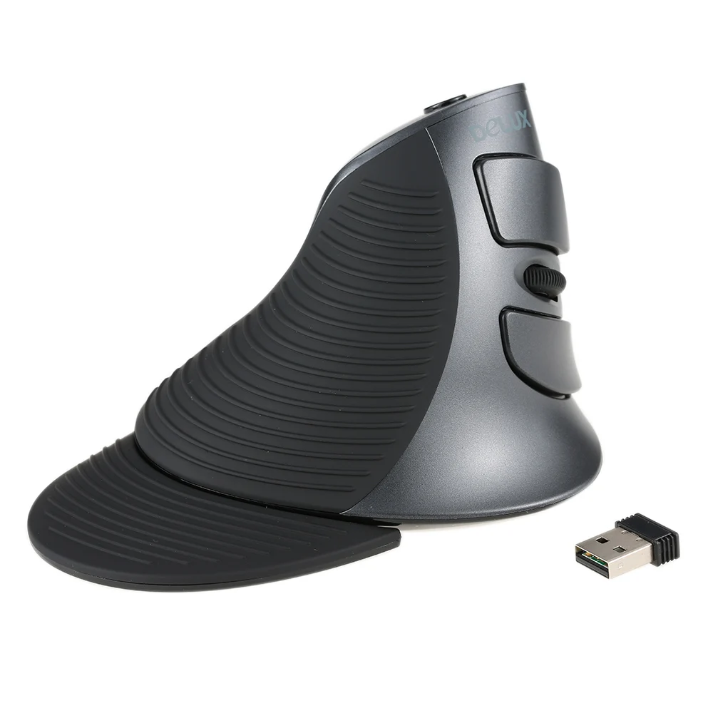 Deluxx M618GX беспроводная мышь эргономичная Вертикальная 6 кнопок usb 1600 dpi оптическая мышь 1600 dpi оптическая мышь для ПК ноутбука